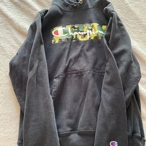 Champion Navy Box Hoodie